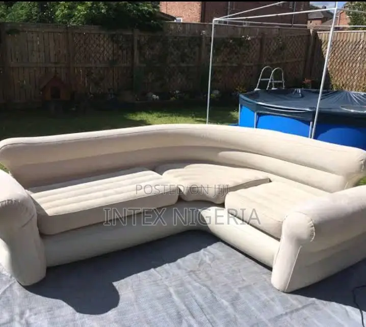 Intex Inflatable Corner Sofa “L-Shaped” Inflatable Couch