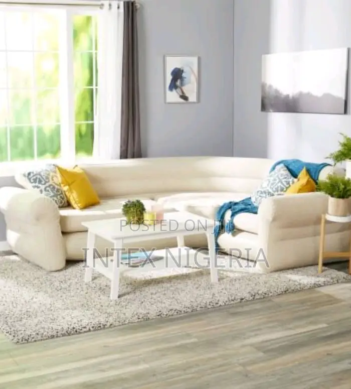 Intex Inflatable Corner Sofa “L-Shaped” Inflatable Couch