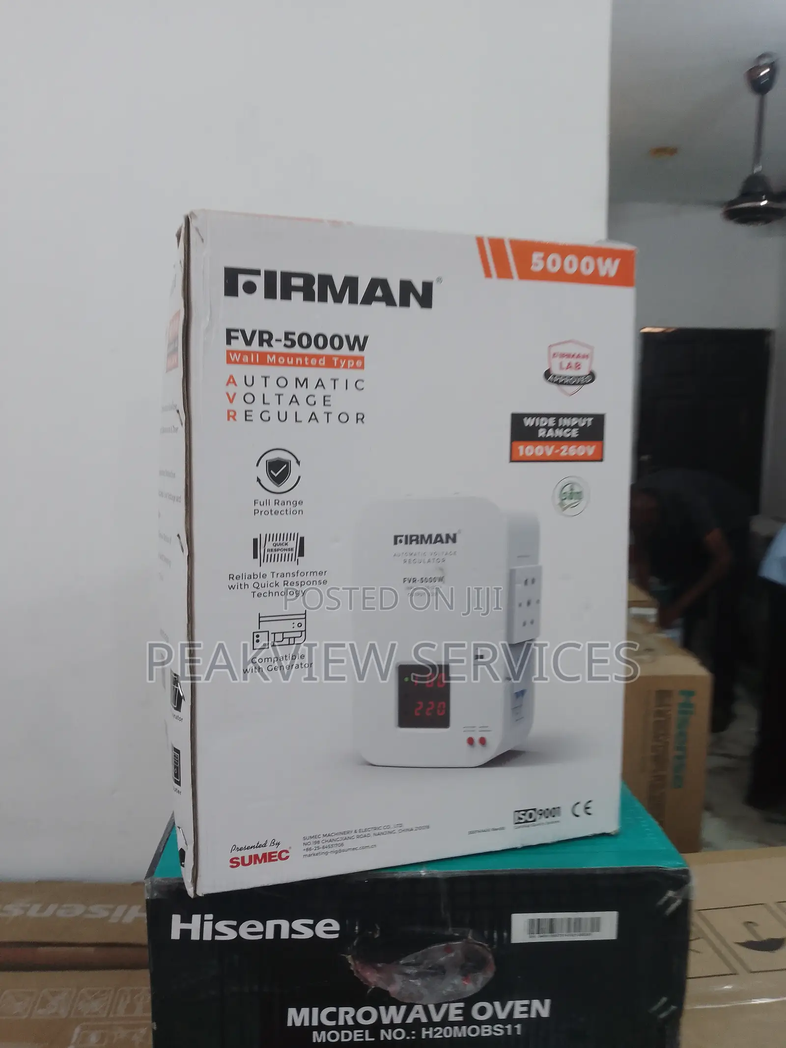 Reliable Automatic Volt.Stabilizer 5000w Wall Mounted Firman