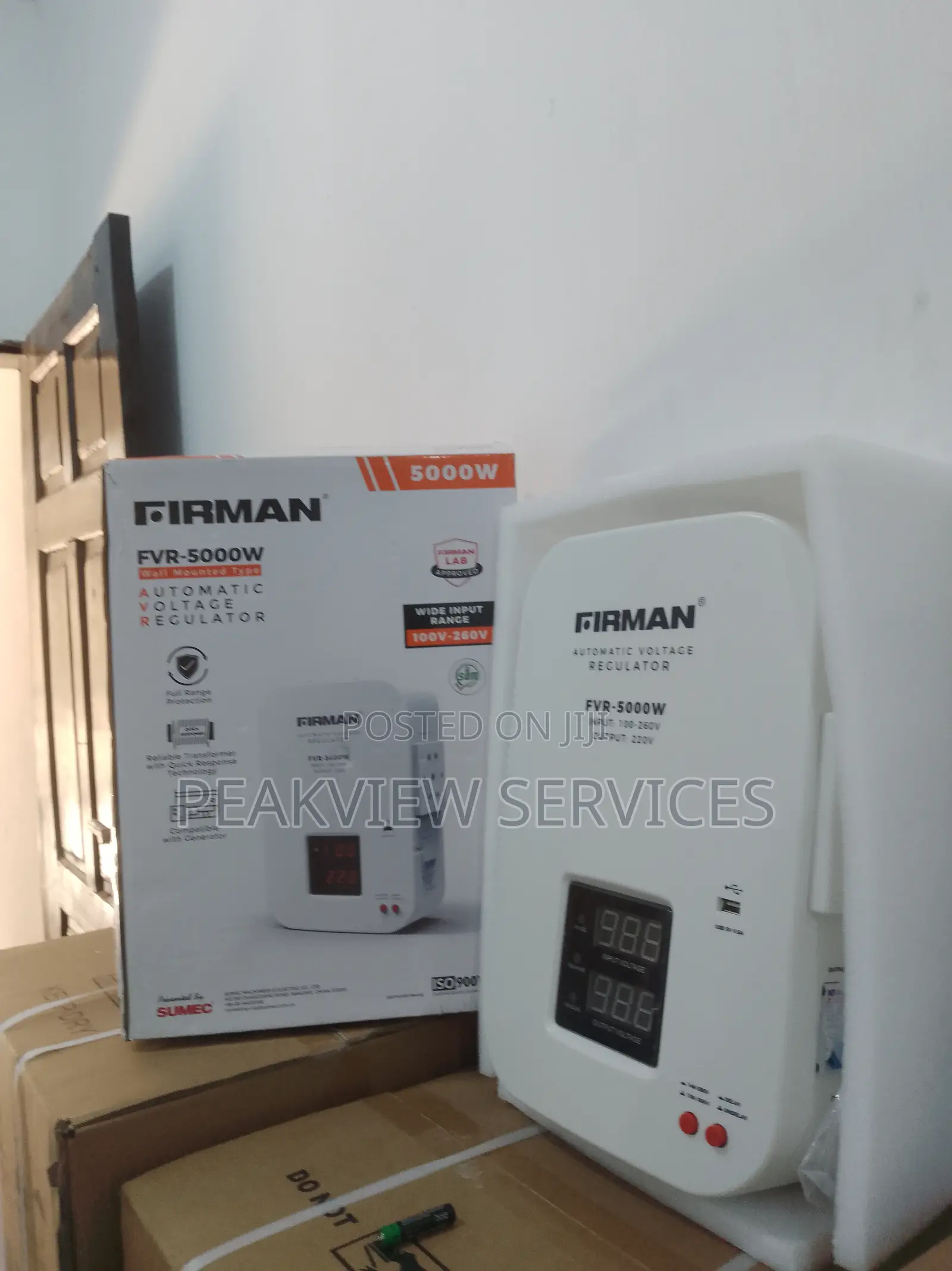 Reliable Automatic Volt.Stabilizer 5000w Wall Mounted Firman
