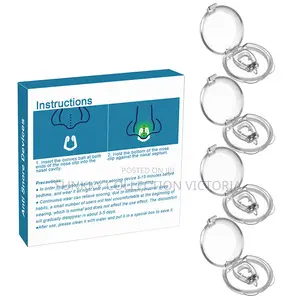 Magnetic Anti Snoring Clip Devices Silicone Snorestopper6ps