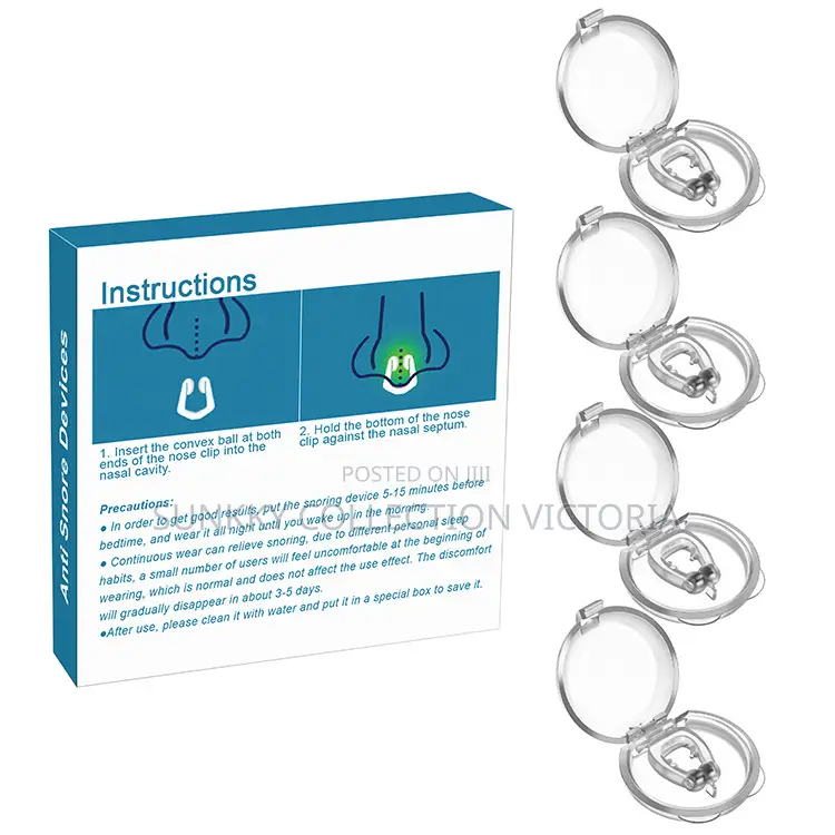 Magnetic Anti Snoring Clip Devices Silicone Snorestopper6ps