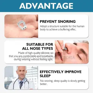 Magnetic Anti Snoring Clip Devices Silicone Snorestopper6ps
