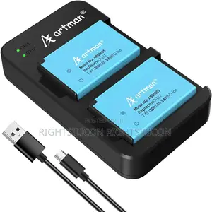 USA Artman LP-E17 Battery 1300ma and Rapid Dual Micro USB