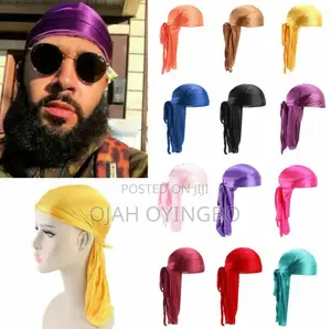 Premium Silk Satin Durags Wave Caps – Unisex Streetwear