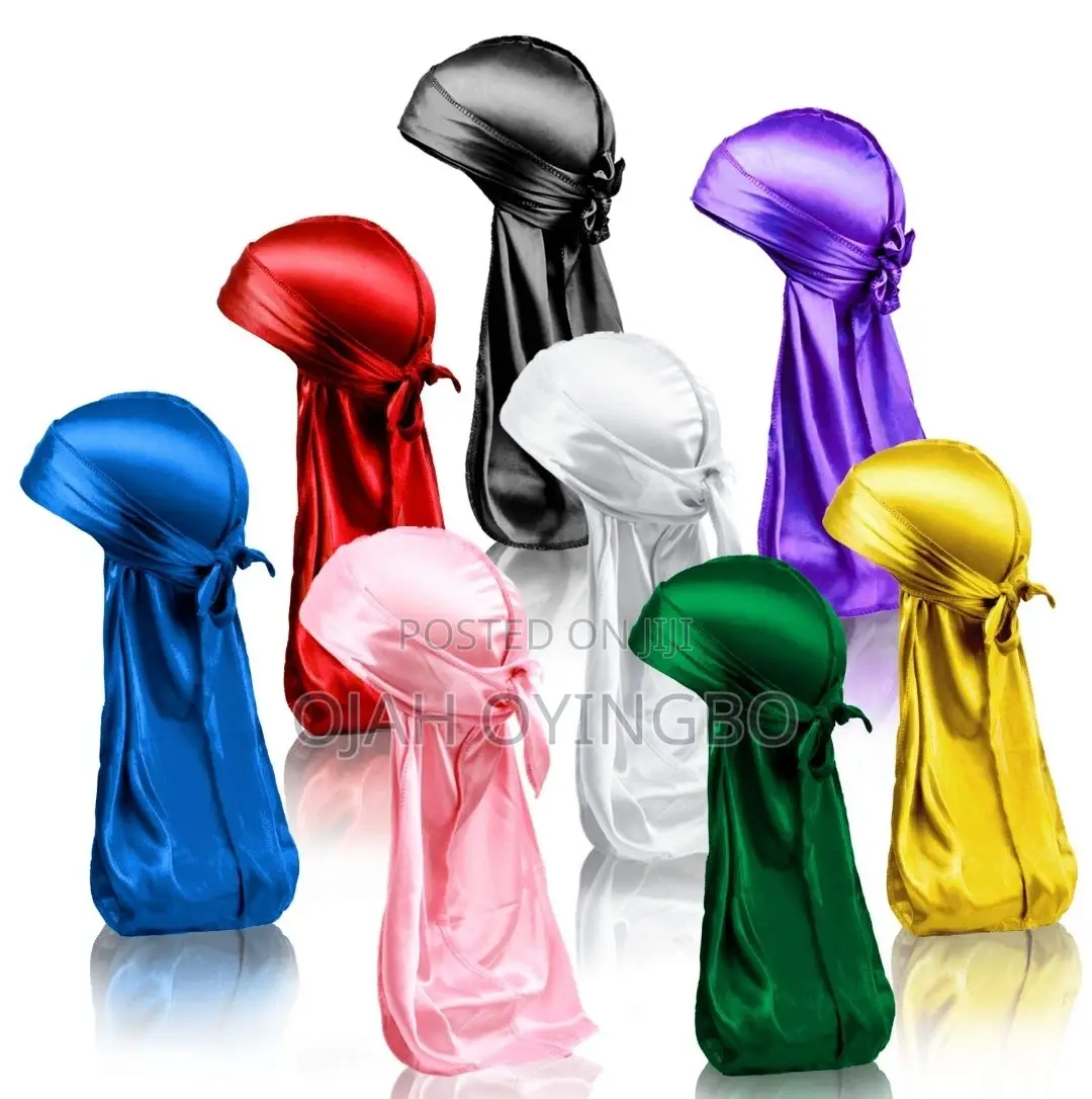 Premium Silk Satin Durags Wave Caps – Unisex Streetwear