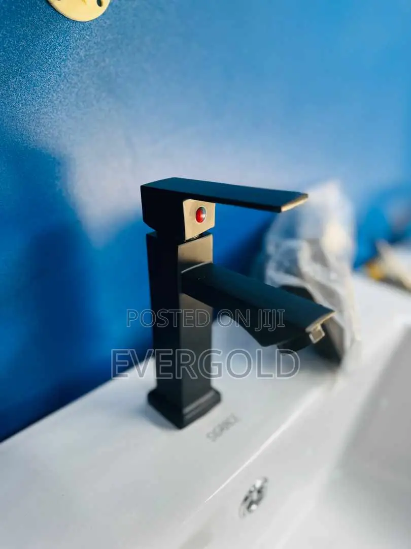 Single Black Basin Tap Available