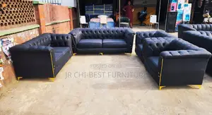 Fantastic Set of Quality Handmade Fabric Tufted Sofa | Couch | Chairs