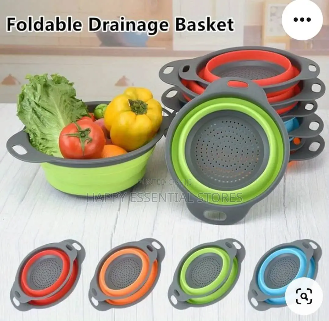 Silicone Collapsible Sieve.