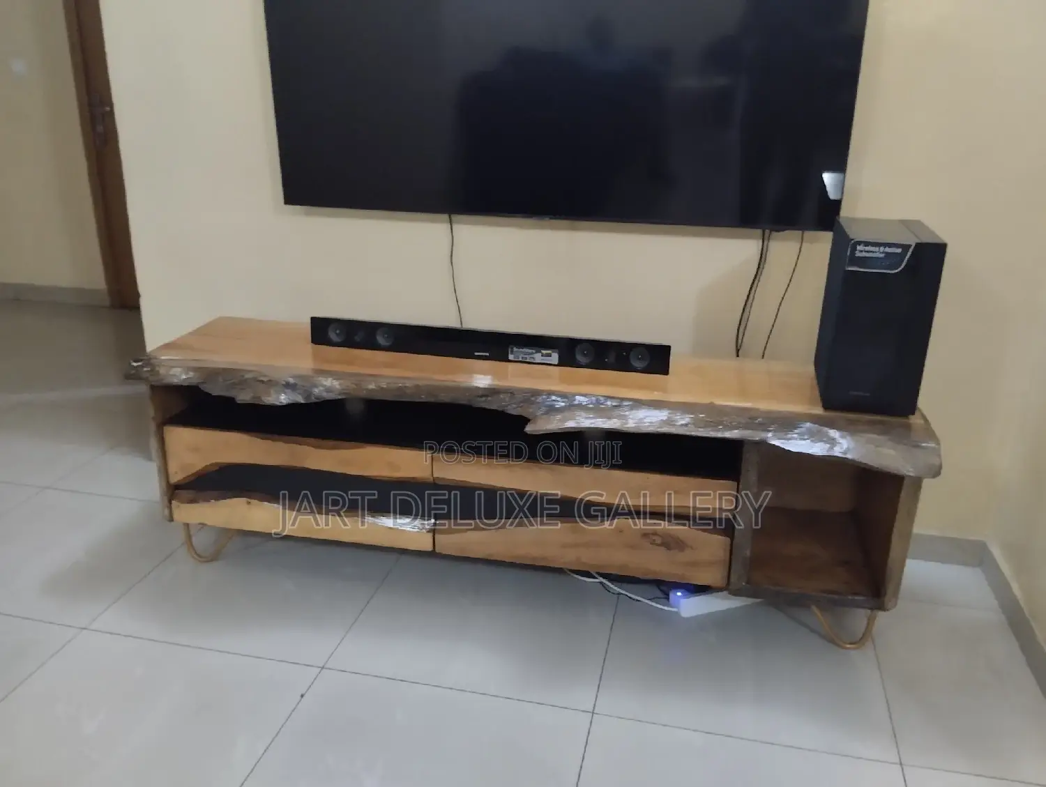 Stylish Wooden Timber Console