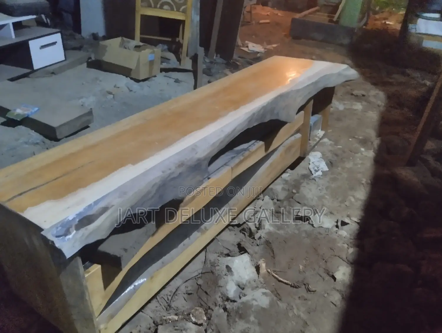 Stylish Wooden Timber Console