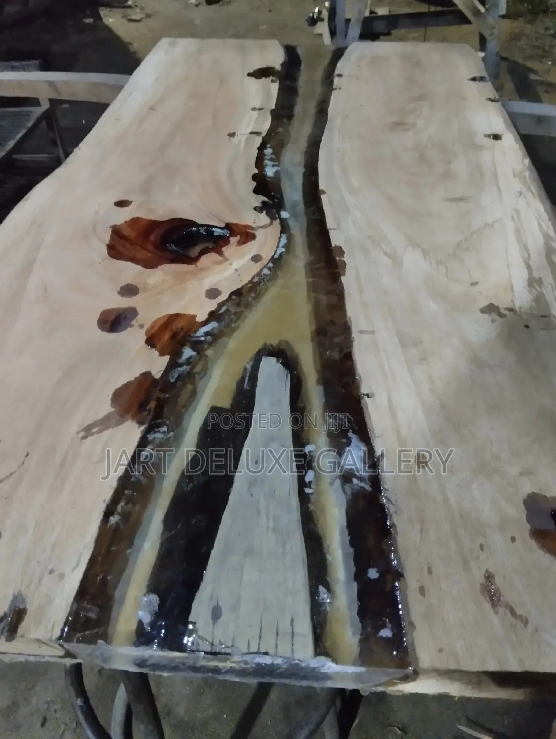 Stylish Epoxy Wooden Dining Table
