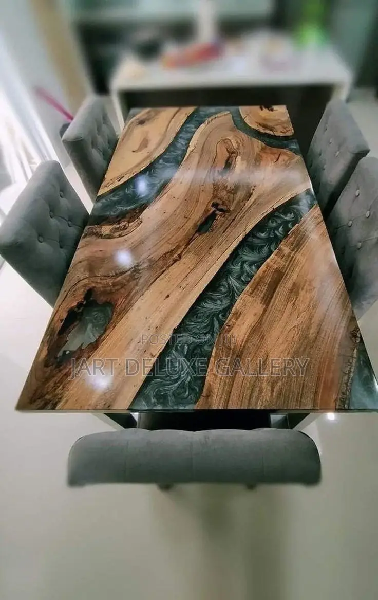 Stylish Wooden Epoxy Table
