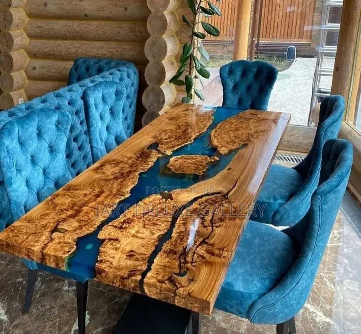 Stylish Wooden Epoxy Table