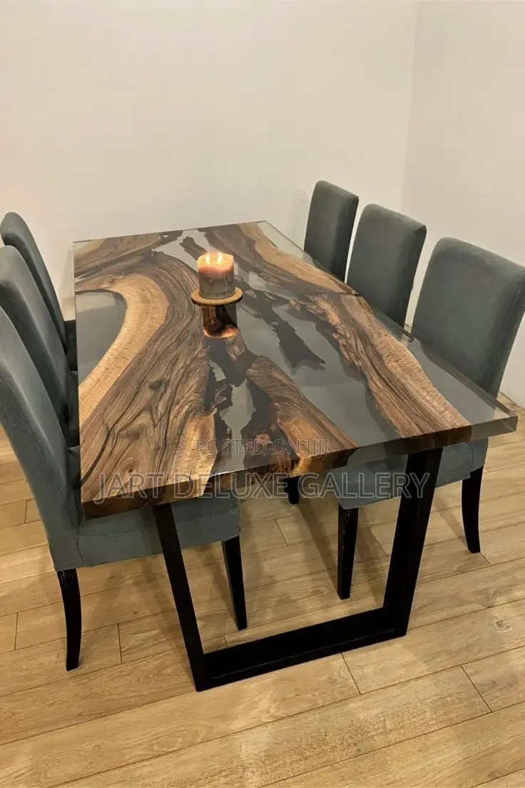 Stylish Wooden Epoxy Table
