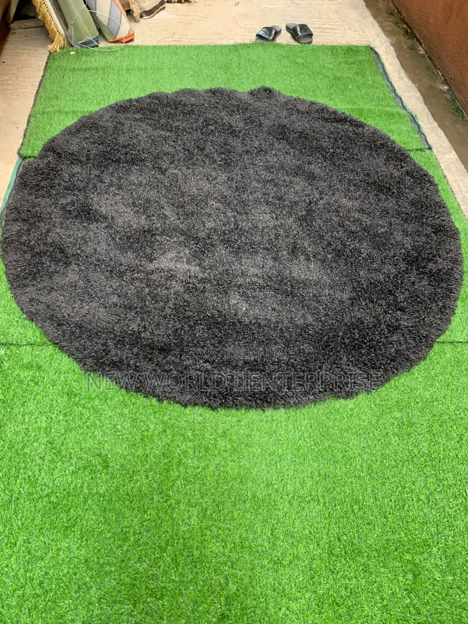 Modern Wool Shaggy Centre Rug