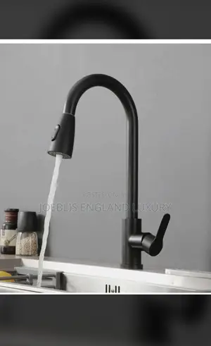 Black Pullout Mixer Tap