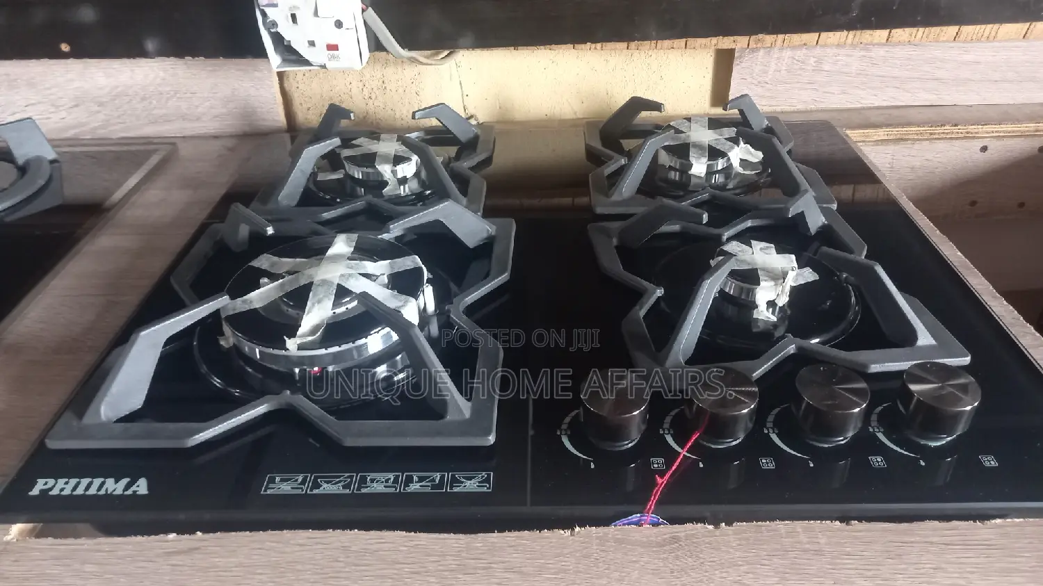 4 Burner Glass Kitchen Hob