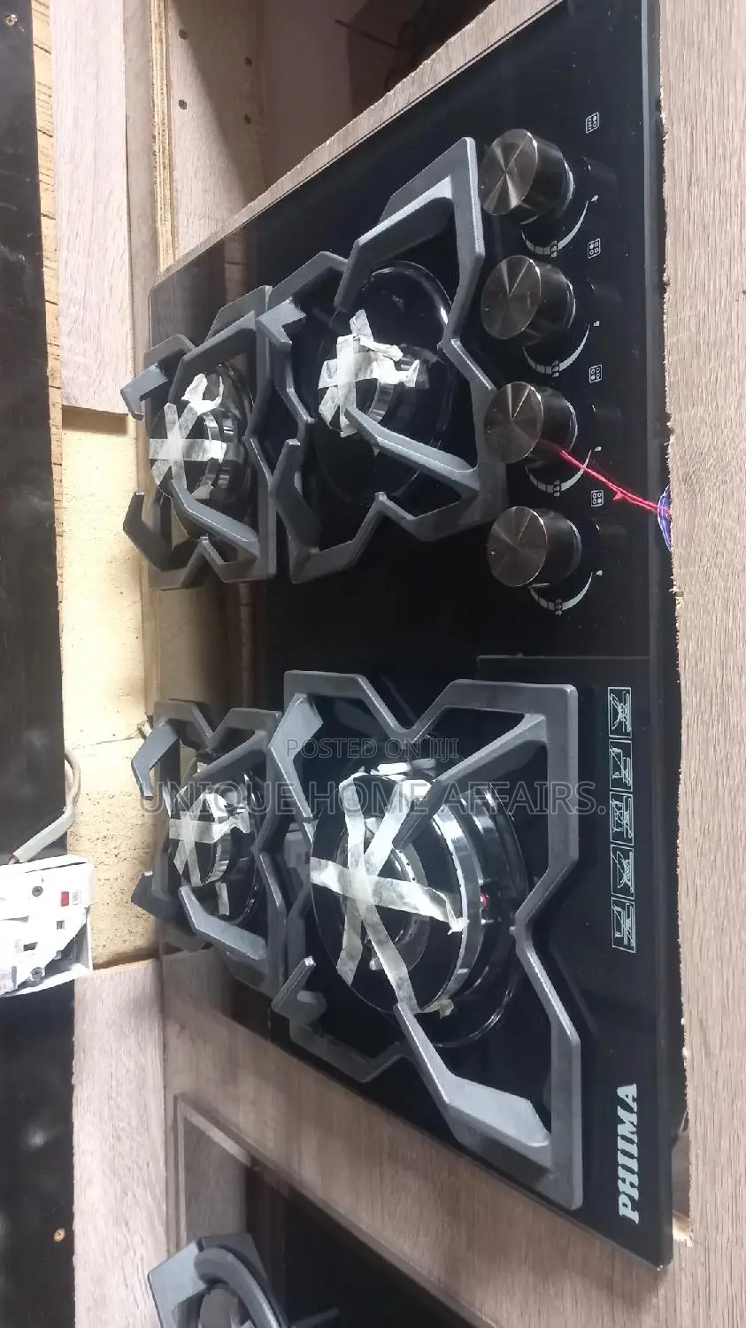 4 Burner Glass Kitchen Hob