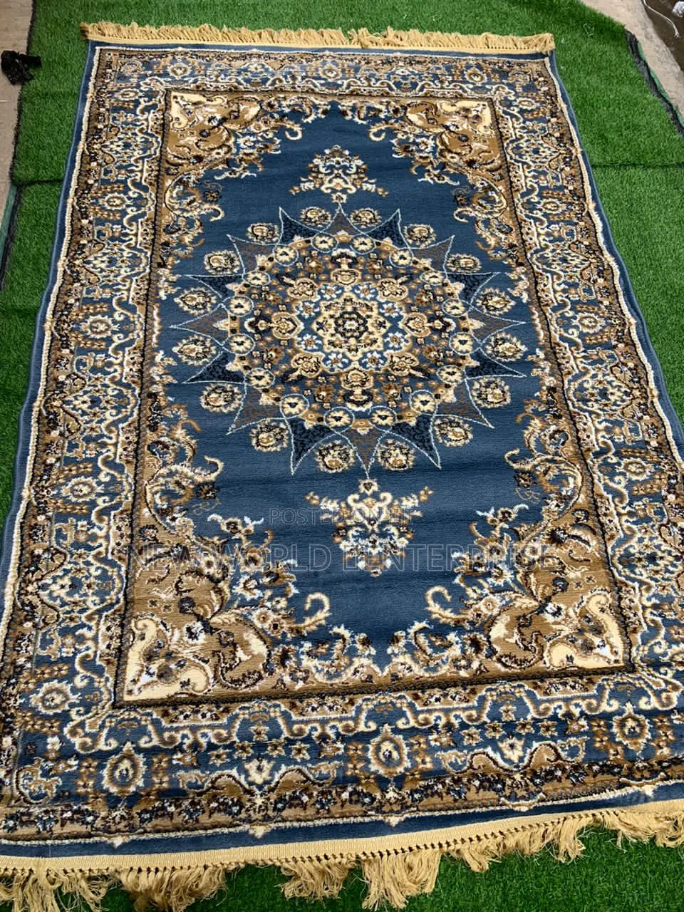 Sky Blue Royal Silk Persian Centre Rug