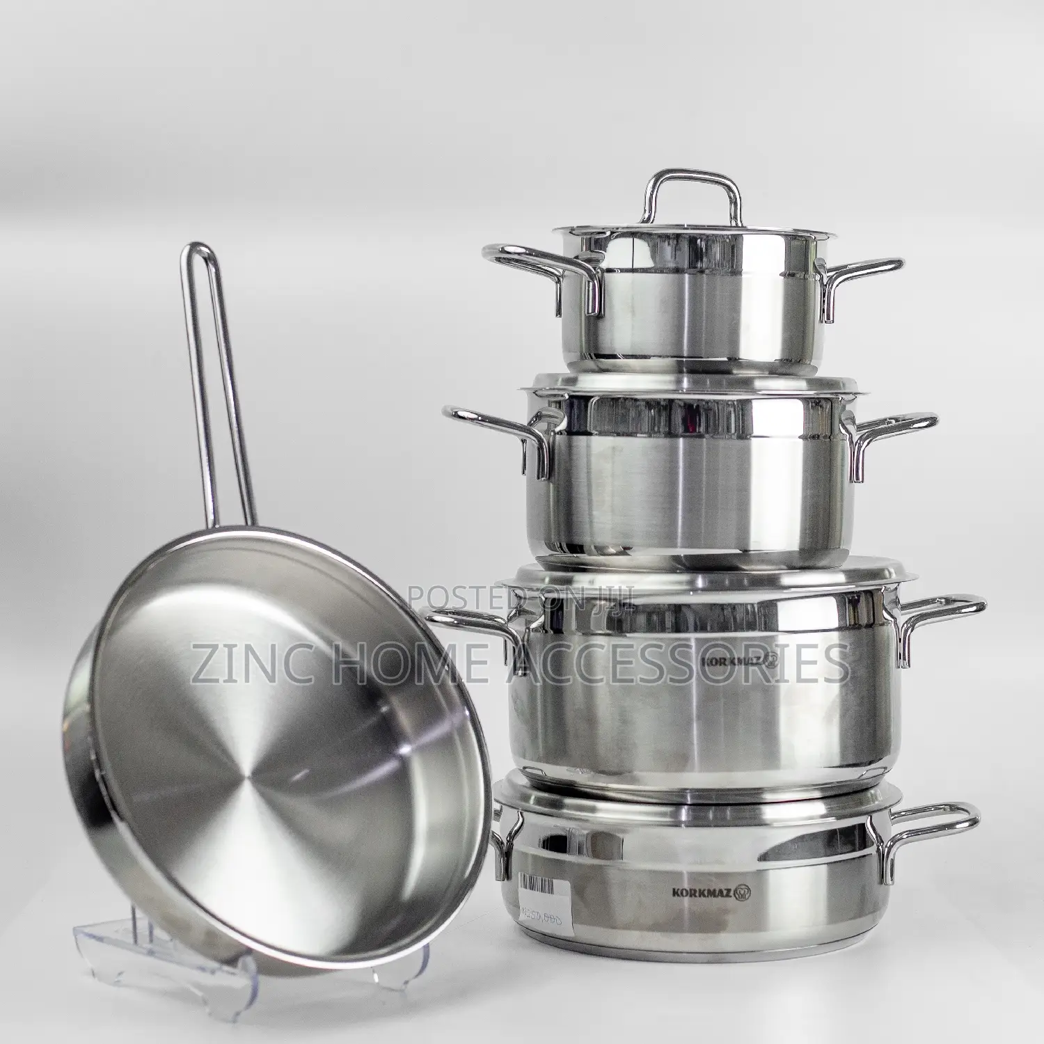 Korkmaz Alfa 9pc Stainless Steel Cookware Set