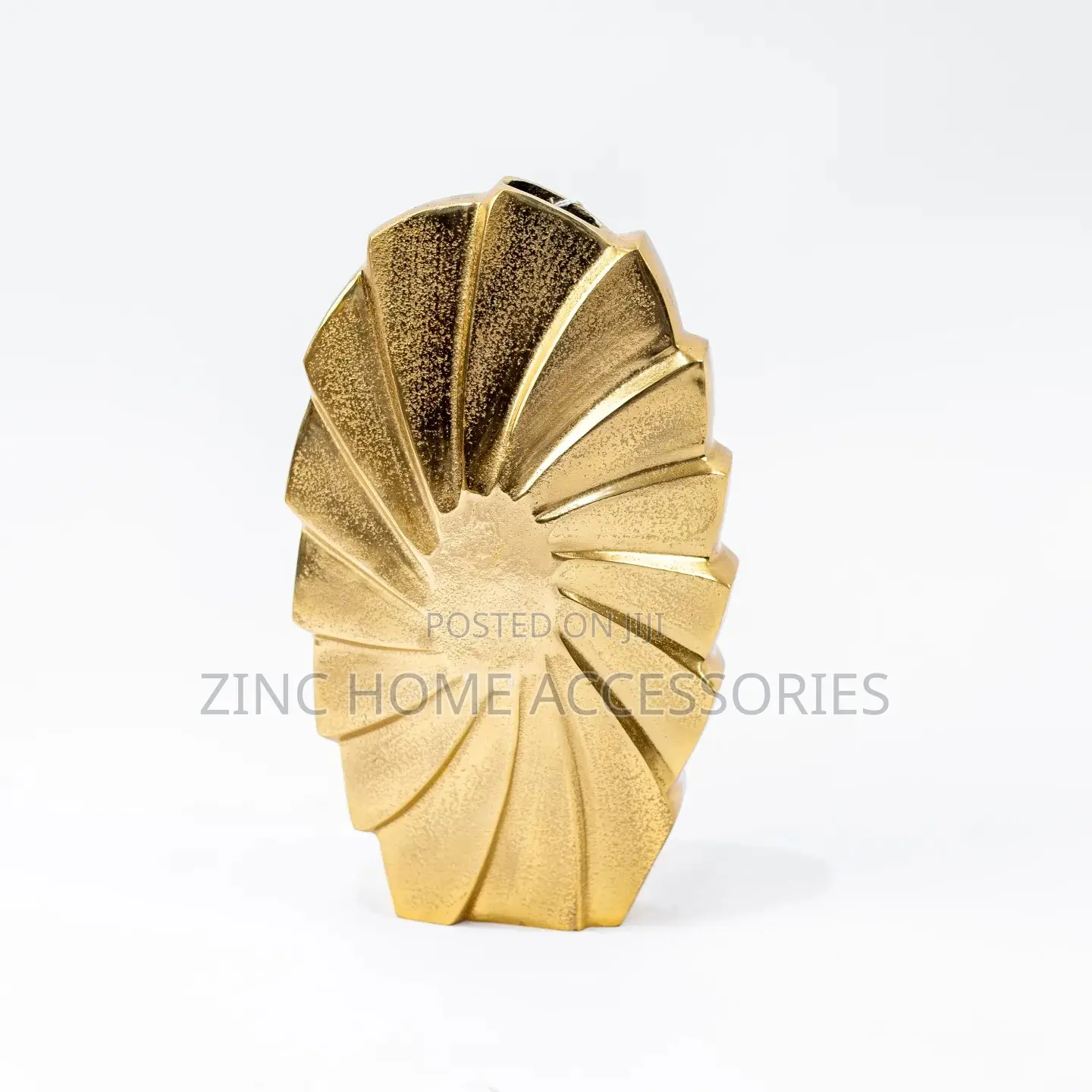 Gold Swirl Flower Vase