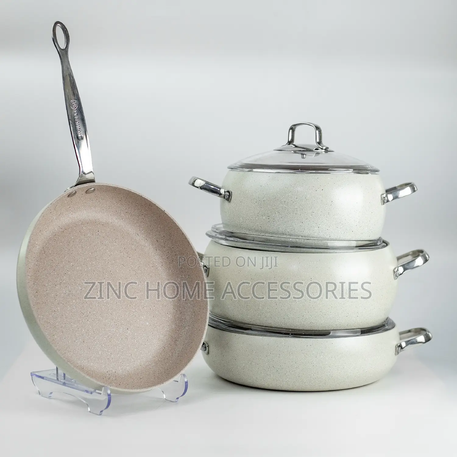 Korkmaz Mondea 7pc Granite Cookware Set