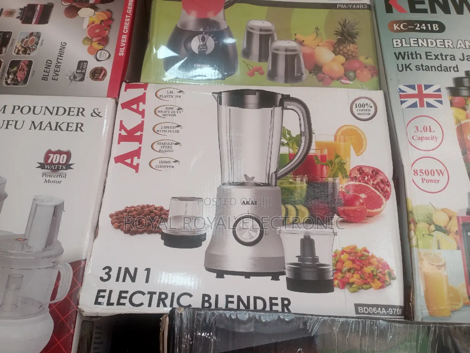 Very New Akai 3 in 1 Multi-Purpose Blender With Mill