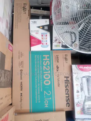 Powerful Hisense HS2100 2.1ch 240W Soundbar With Subwoofer
