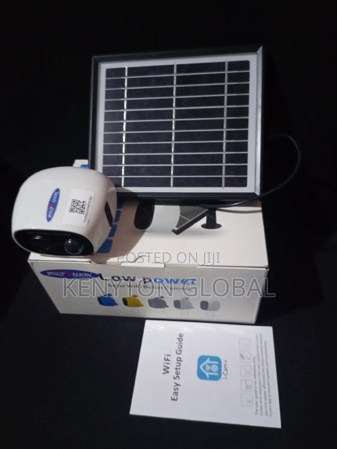 Low Power Solar Wifi Bullet Camera for Indoor Use