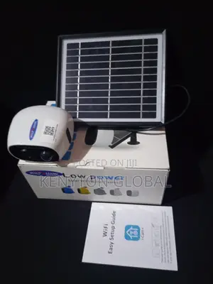 Low Power Solar Wifi Bullet Camera for Indoor Use