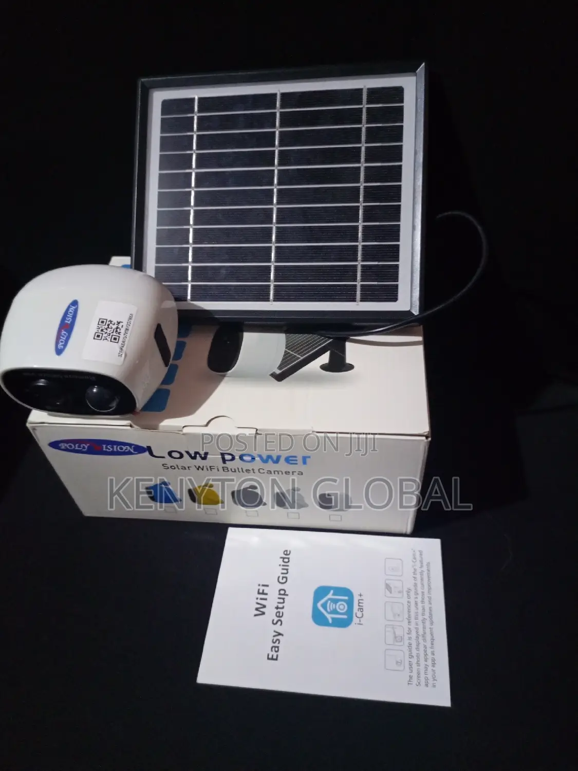 Low Power Solar Wifi Bullet Camera for Indoor Use