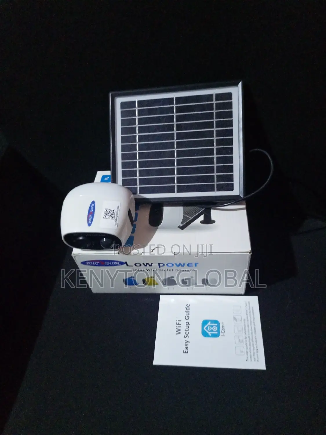 Low Power Solar Wifi Bullet Camera for Indoor Use
