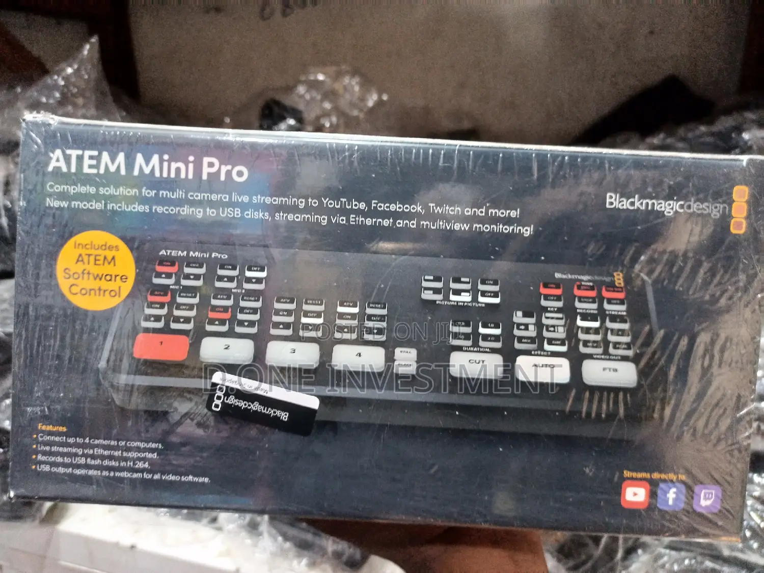 Blackmagic Atem Mini Pro 4 Hdmi Channels
