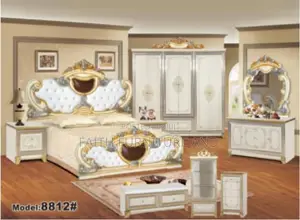Royal Bedframe, Dressing Mirror With 2 Side Drawer