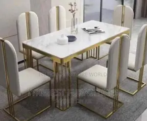 6seater Imported Turkish Marble Dining Table