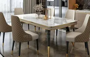 6seater Turkish Dining Table With Solid Chairs