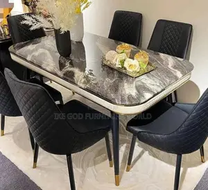 6seater Turkish Dining Table With Solid Chairs