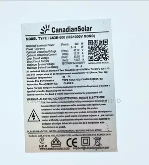 600w Canadian Solar Panel Mono