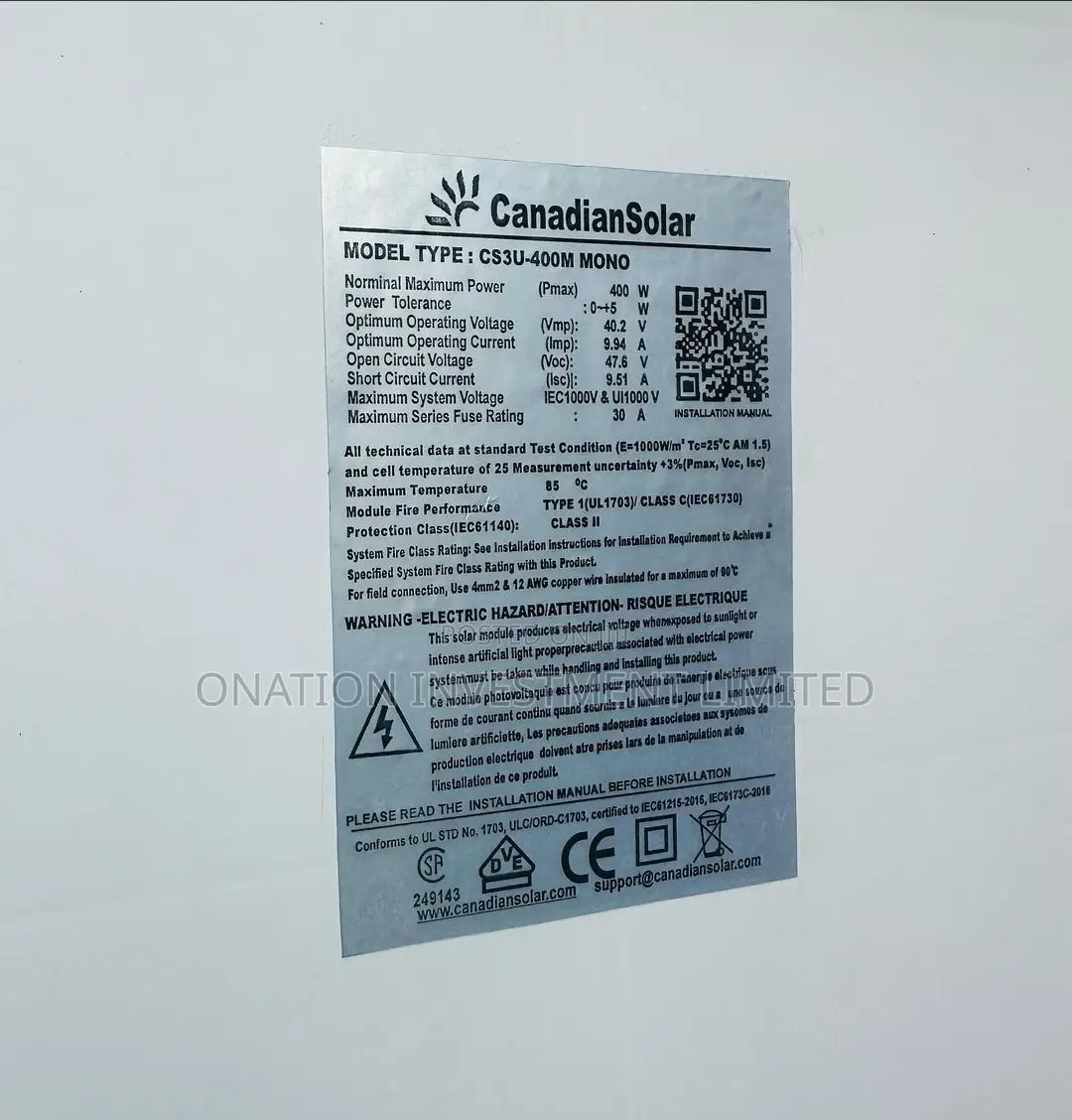 400w Poly Solar Panel