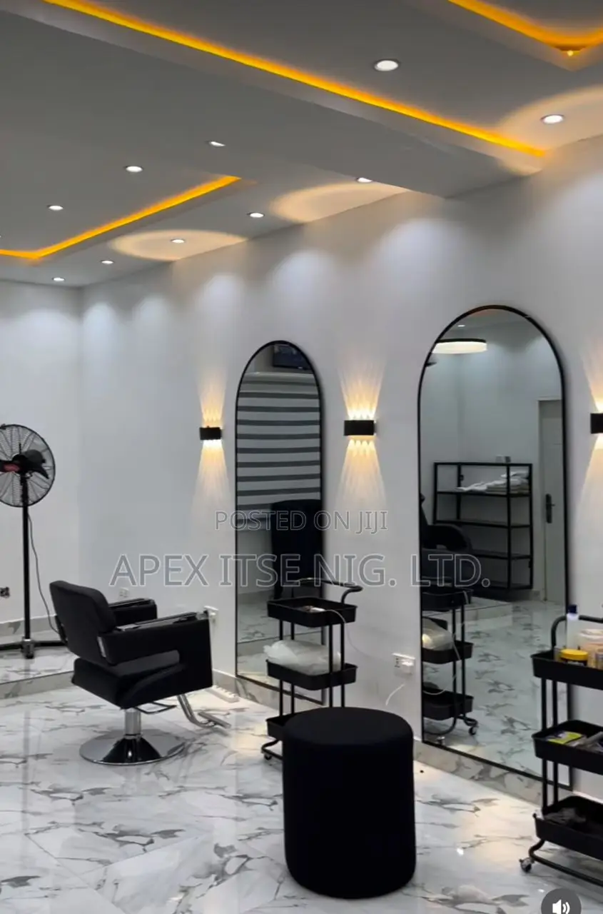 Saloon Mirror Edge Black