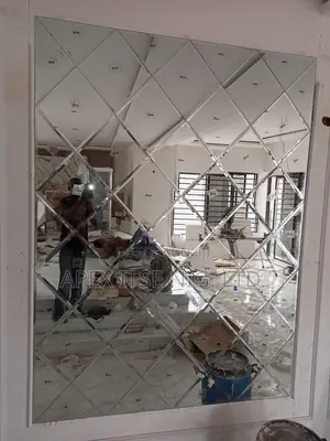 Bevelled Wall Mirror Installed Perfectly.