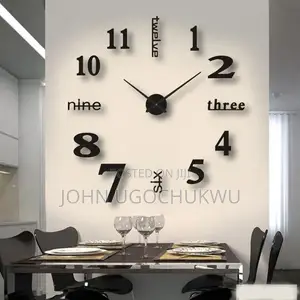 3DIY Wall Clock Is New Model Homes and Office Designs