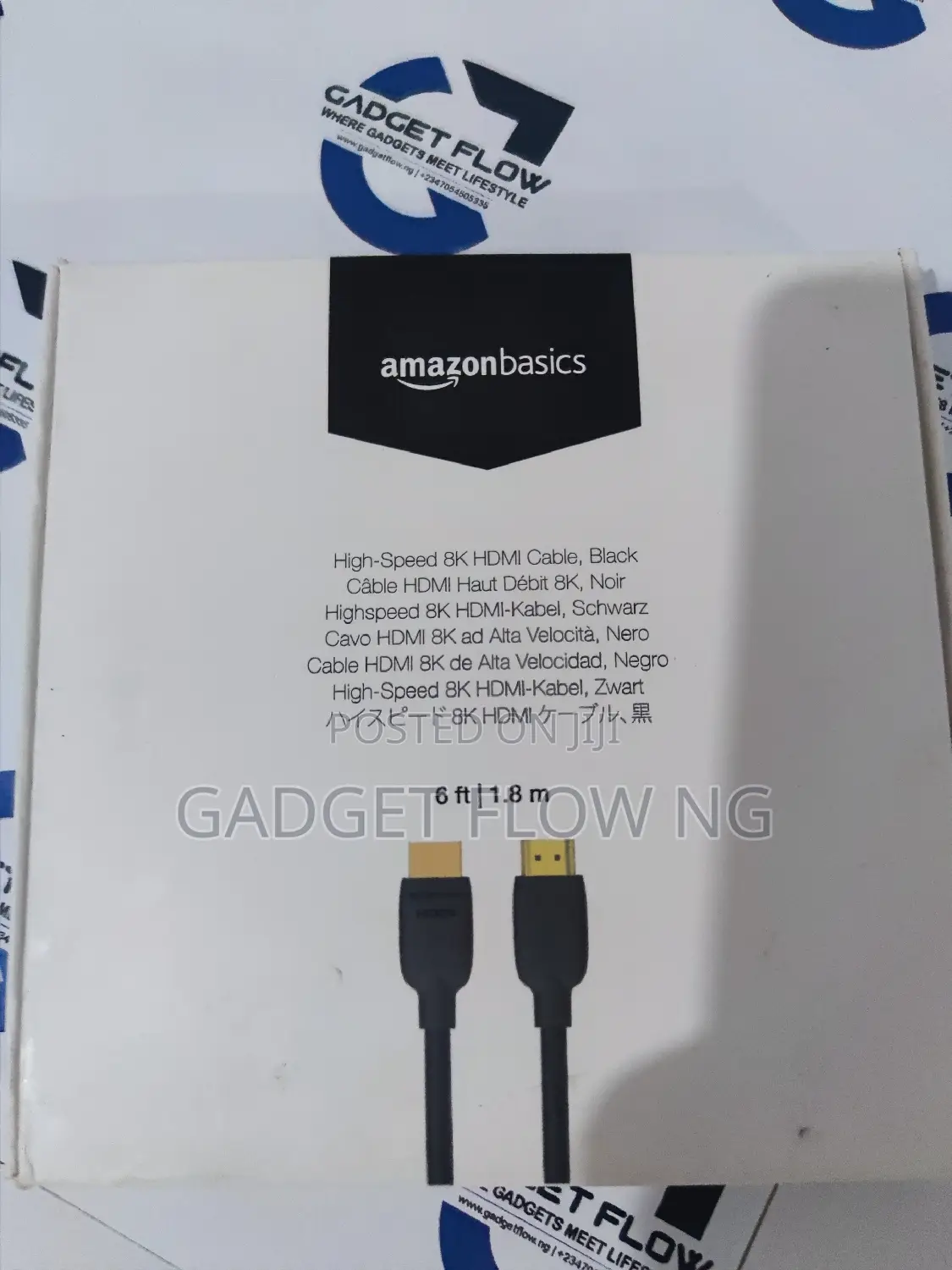 Amazon Basics HDMI Cable 6ft - Black Cable