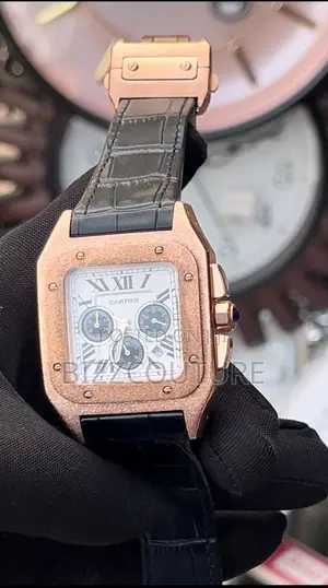 Original Cartier Leather Strap Watch Available in Store