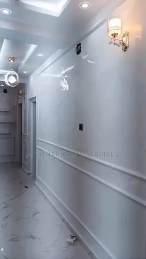 Reflective Mirror Stucco Wall Interior Design