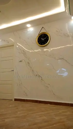 Reflective Mirror Stucco Wall Interior Design