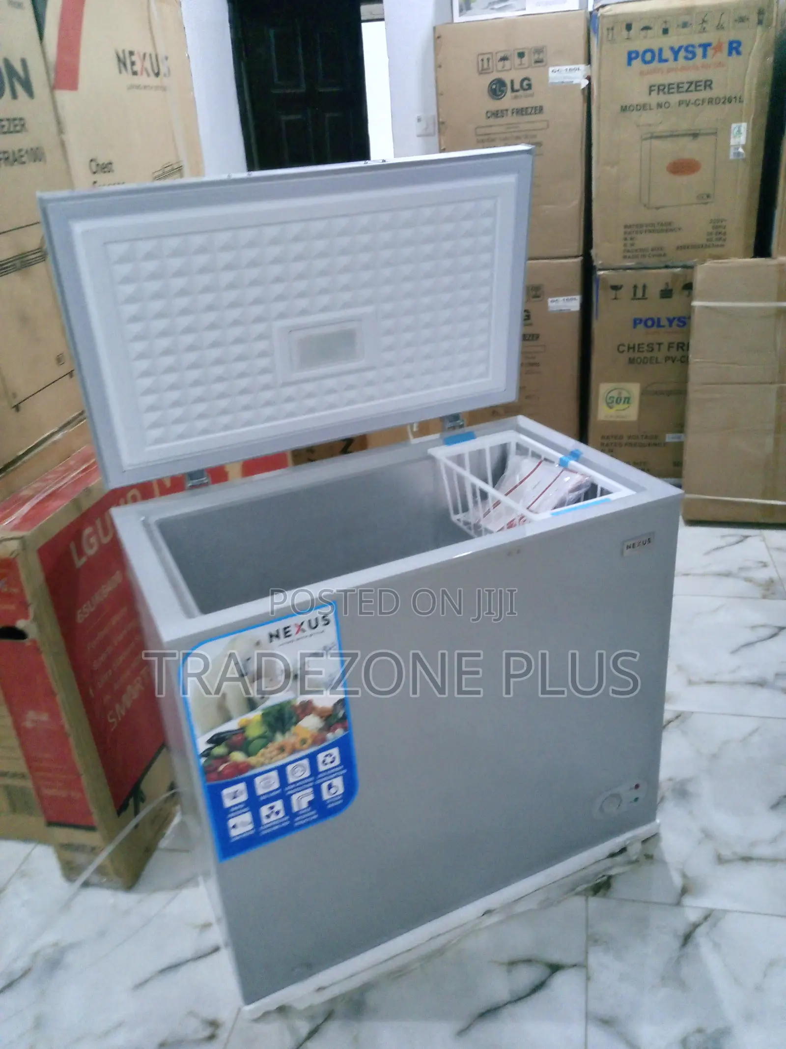 New Nexus 200L Chest Freezer With Basket