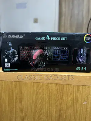 Banda G11 4 in 1 Computer Set, Gaming Keyboard