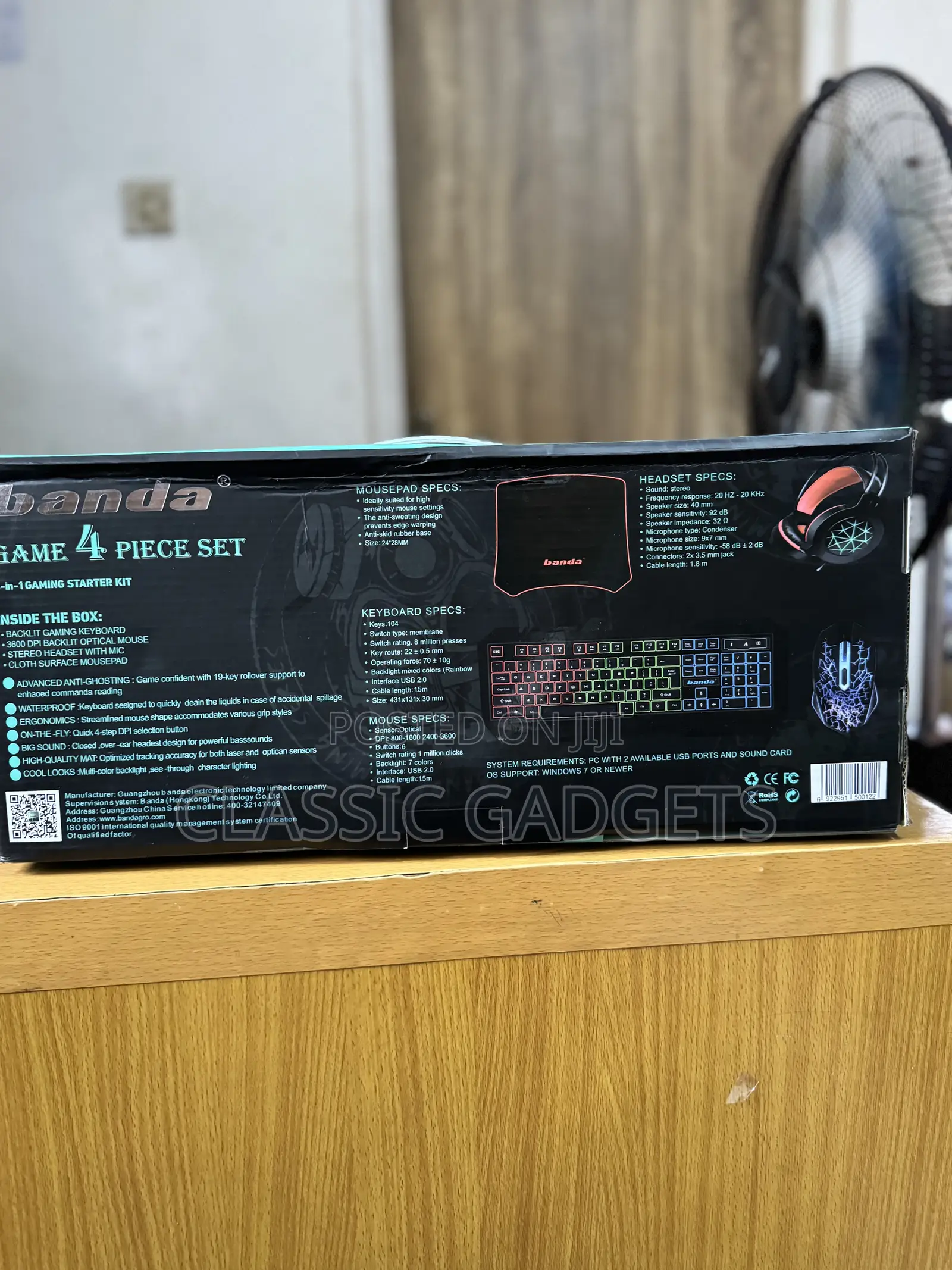 Banda G11 4 in 1 Computer Set, Gaming Keyboard
